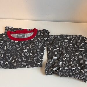 Eddie Bauer Kids Pajama Set in Gray with Red Accents